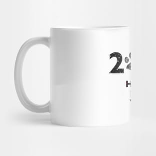 2023 text with stars and paw print Mug